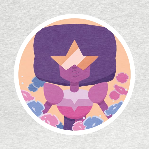 Pastel Garnet portrait by bealorart